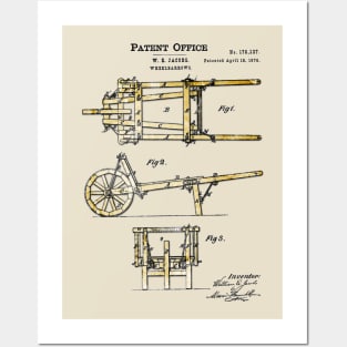 Wheelbarrow - US Patent Application Posters and Art